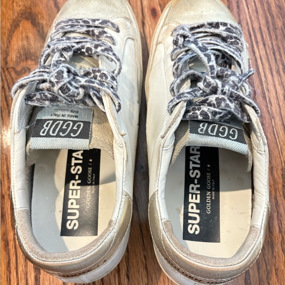 Golden Goose Super Star sneakers pink/purple glitter star, gold heel tab 37 - Picture 6 of 13